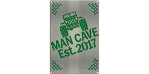 12"x8" Jeep Man Cave Sign w/ Color Options