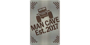 12"x8" Jeep Man Cave Sign w/ Color Options