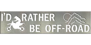 4”x16” I'd Rather Be Off-Road – Dirt Bike Tile