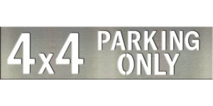 4”x16” 4X4 Parking Only Tile