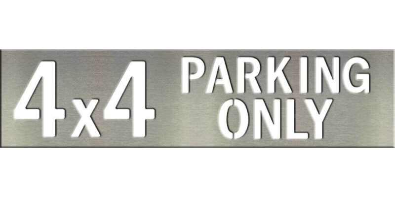 4”x16” 4X4 Parking Only Tile