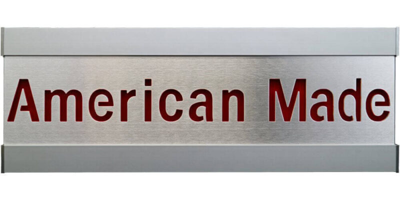 American Made Single Row w/Silver Frame