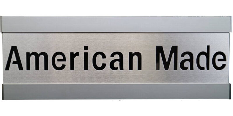 American Made Single Row w/Silver Frame