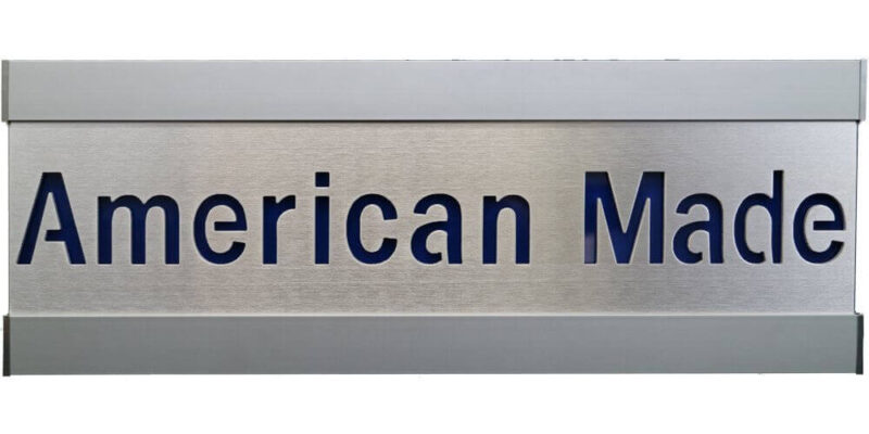 American Made Single Row w/Silver Frame