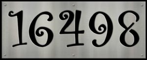 MS250-00064-0820 [5 Digit Address Sign – Curly] BP