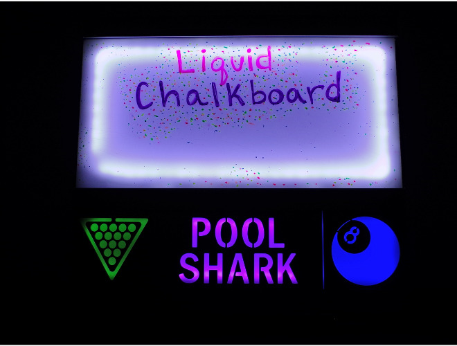 Pool Shark – Liquid Chalkboard – Front – Dark