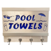 Pool Towels with Hook Rack Attached 2