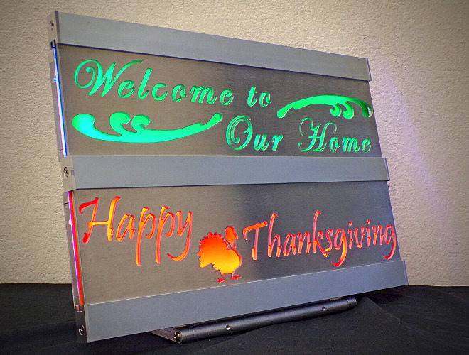 Welcome to Our Home Happy Thanksgiving – Side