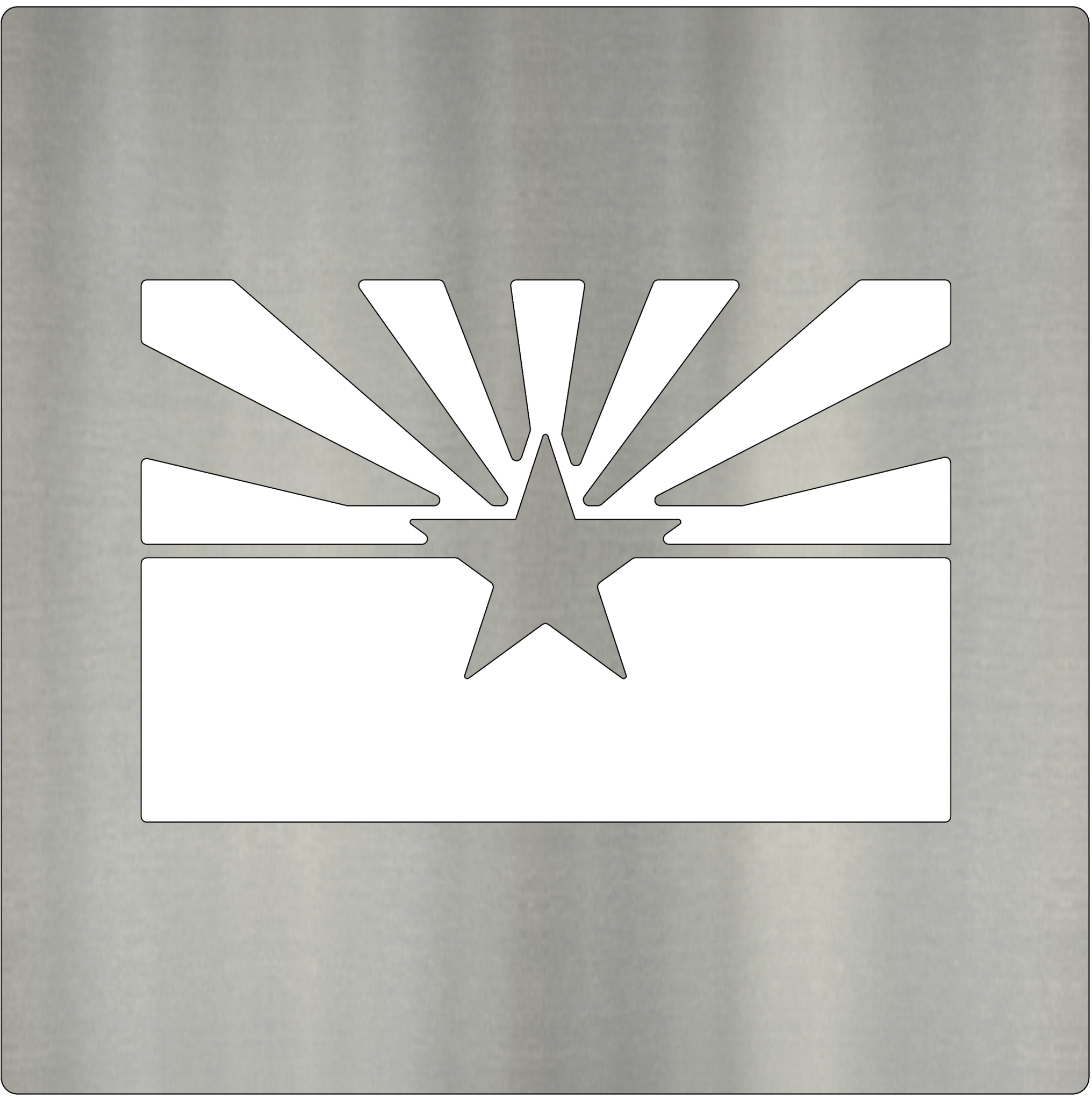Arizona Flag - Metal Signs and Your Designs